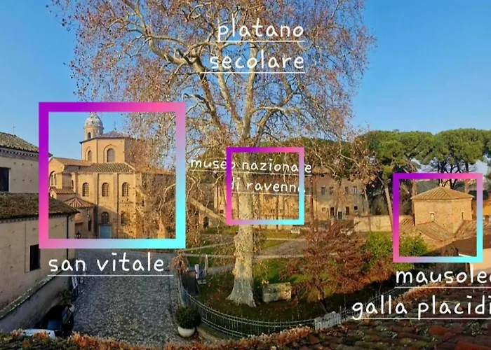 Domus Galla Placidia - Superlative View - 50 Meters From Unesco Heritage Sites - San Vitale - Galla Placidia