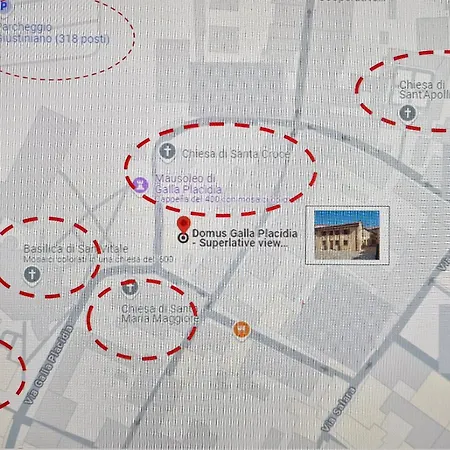 Domus Galla Placidia - Superlative View - 50 Meters From Unesco Heritage Sites - San Vitale - Galla Placidia رافيننا
